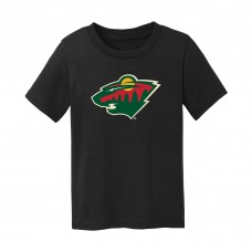 Toddler Minnesota Wild Chad & Jake Black Primary Logo T-Shirt