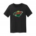 Toddler Minnesota Wild Chad & Jake Black Primary Logo T-Shirt