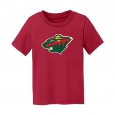 Toddler Minnesota Wild Chad & Jake Red Primary Logo T-Shirt