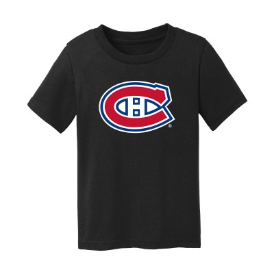 Toddler Montreal Canadiens Chad & Jake Black Primary Logo T-Shirt