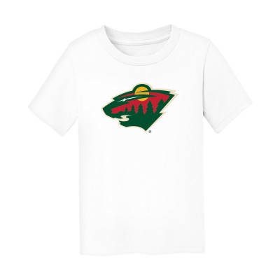 Toddler Minnesota Wild Chad & Jake White Primary Logo T-Shirt