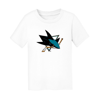 Toddler San Jose Sharks Chad & Jake White Primary Logo T-Shirt