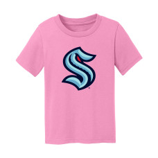 Toddler Seattle Kraken Chad & Jake Light Pink Primary Logo T-Shirt