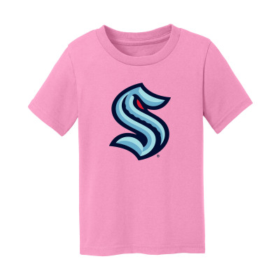 Toddler Seattle Kraken Chad & Jake Light Pink Primary Logo T-Shirt