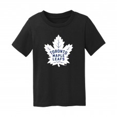 Toddler Toronto Maple Leafs Chad & Jake Black Primary Logo T-Shirt