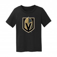 Toddler Vegas Golden Knights Chad & Jake Black Primary Logo T-Shirt