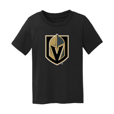 Toddler Vegas Golden Knights Chad & Jake Black Primary Logo T-Shirt
