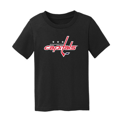 Детская Washington Capitals Chad & Jake Black Primary Logo T-Shirt