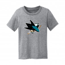 Toddler San Jose Sharks Chad & Jake Heather Gray Primary Logo T-Shirt