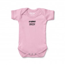 Малышам Los Angeles Kings Chad & Jake Light Pink Wordmark Personalized Bodysuit