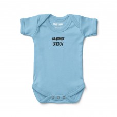 Малышам Los Angeles Kings Chad & Jake Light Blue Wordmark Personalized Bodysuit