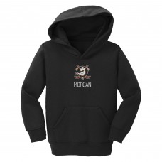 Toddler Anaheim Ducks Chad & Jake Black Primary Logo Personalized Hoodie