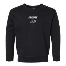 Toddler Los Angeles Kings Chad & Jake Black Wordmark Personalized Sweatshirt