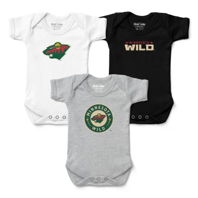 Малышам Minnesota Wild Chad & Jake Three-Pack Bodysuit Set