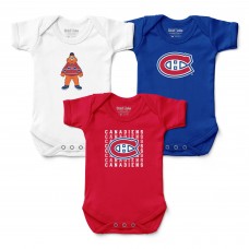 Малышам Montreal Canadiens Chad & Jake Three-Pack Bodysuit Set Малышам Montreal Canadiens Chad & Jake Three-Pack Bodysuit Set