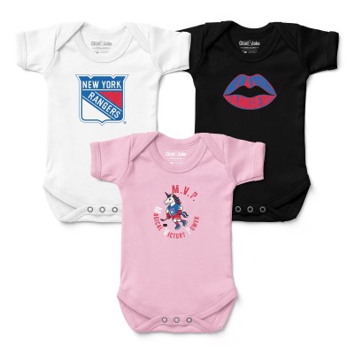 Малышам New York Rangers Chad & Jake Three-Pack Bodysuit Set