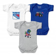 Малышам New York Rangers Chad & Jake Three-Pack Bodysuit Set