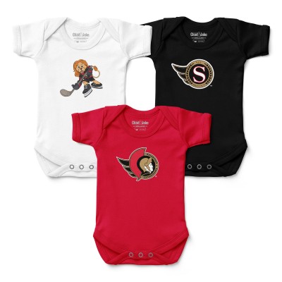 Малышам Ottawa Senators Chad & Jake Three-Pack Bodysuit Set