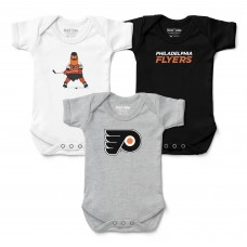 Малышам Philadelphia Flyers Chad & Jake Three-Pack Bodysuit Set