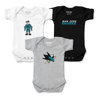 Малышам San Jose Sharks Chad & Jake Three-Pack Bodysuit Set