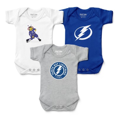 Малышам Tampa Bay Lightning Chad & Jake Three-Pack Bodysuit Set