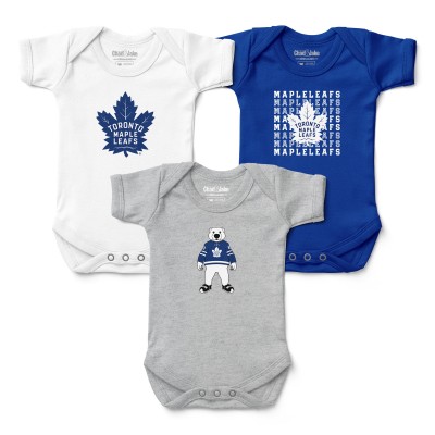 Малышам Toronto Maple Leafs Chad & Jake Three-Pack Bodysuit Set