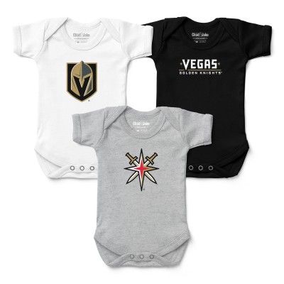 Малышам Vegas Golden Knights Chad & Jake Three-Pack Bodysuit Set