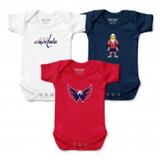 Малышам Washington Capitals Chad & Jake Three-Pack Bodysuit Set