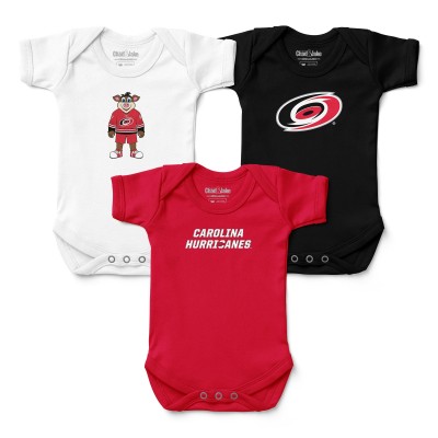 Малышам Carolina Hurricanes Chad & Jake Three-Pack Bodysuit Set