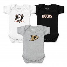 Малышам Anaheim Ducks Chad & Jake Three-Pack Bodysuit Set