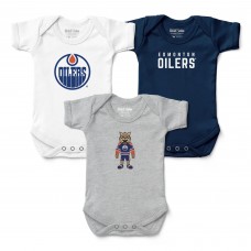 Малышам Edmonton Oilers Chad & Jake Three-Pack Bodysuit Set
