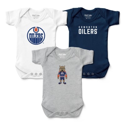 Малышам Edmonton Oilers Chad & Jake Three-Pack Bodysuit Set