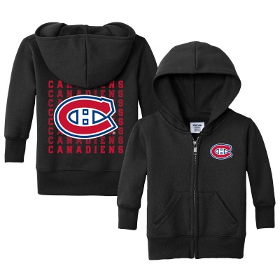 Малышам Montreal Canadiens Chad & Jake Black Full-Zip Retro Sweatshirt