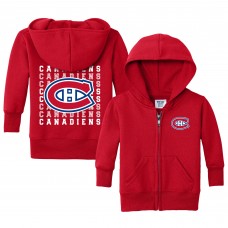 Малышам Montreal Canadiens Chad & Jake Red Full-Zip Retro Sweatshirt