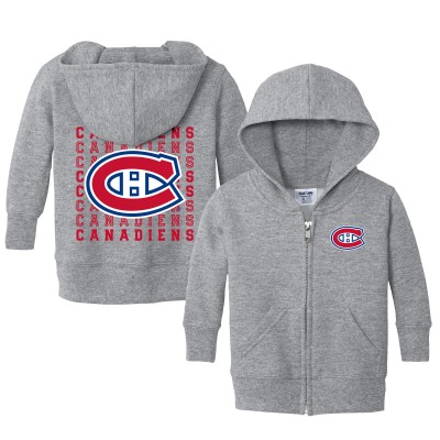 Малышам Montreal Canadiens Chad & Jake Heather Gray Full-Zip Retro Sweatshirt