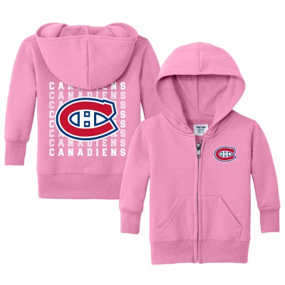 Малышам Montreal Canadiens Chad & Jake Light Pink Full-Zip Retro Sweatshirt