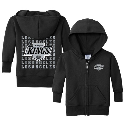 Малышам Los Angeles Kings Chad & Jake Black Full-Zip Retro Sweatshirt