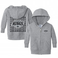 Малышам Los Angeles Kings Chad & Jake Heather Gray Full-Zip Retro Sweatshirt
