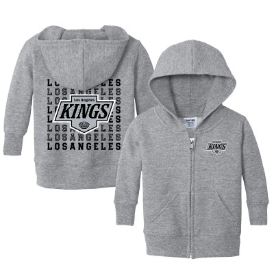 Малышам Los Angeles Kings Chad & Jake Heather Gray Full-Zip Retro Sweatshirt