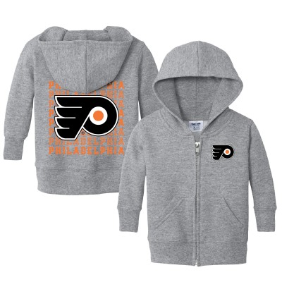 Малышам Philadelphia Flyers Chad & Jake Heather Gray Full-Zip Retro Sweatshirt
