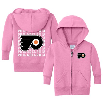 Малышам Philadelphia Flyers Chad & Jake Light Pink Full-Zip Retro Sweatshirt