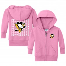 Малышам Pittsburgh Penguins Chad & Jake Light Pink Full-Zip Retro Sweatshirt