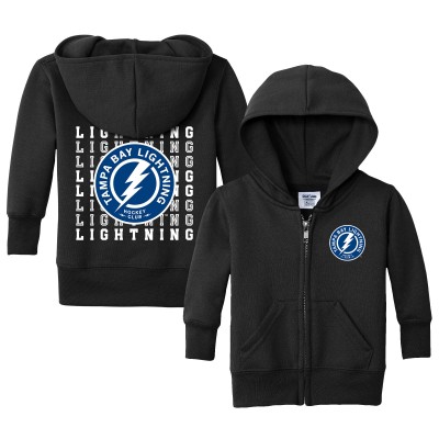 Малышам Tampa Bay Lightning Chad & Jake Black Full-Zip Retro Sweatshirt