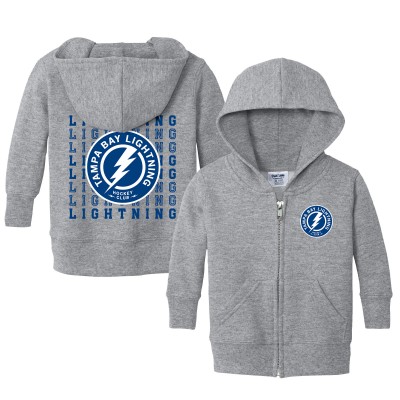 Малышам Tampa Bay Lightning Chad & Jake Heather Gray Full-Zip Retro Sweatshirt