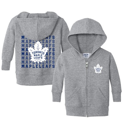 Малышам Toronto Maple Leafs Chad & Jake Heather Gray Full-Zip Retro Sweatshirt