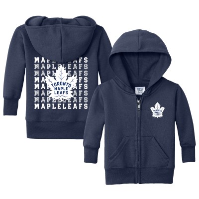 Малышам Toronto Maple Leafs Chad & Jake Navy Full-Zip Retro Sweatshirt
