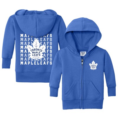 Малышам Toronto Maple Leafs Chad & Jake Blue Full-Zip Retro Sweatshirt