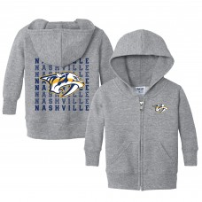 Малышам Nashville Predators Chad & Jake Heather Gray Full-Zip Retro Sweatshirt