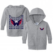 Малышам Washington Capitals Chad & Jake Heather Gray Full-Zip Retro Sweatshirt