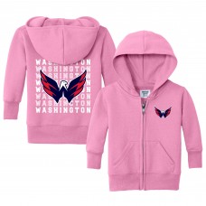 Малышам Washington Capitals Chad & Jake Light Pink Full-Zip Retro Sweatshirt